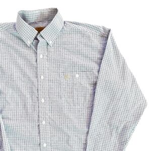 𝅺gunnison Creek Blue Plaid Button-Up Shirt